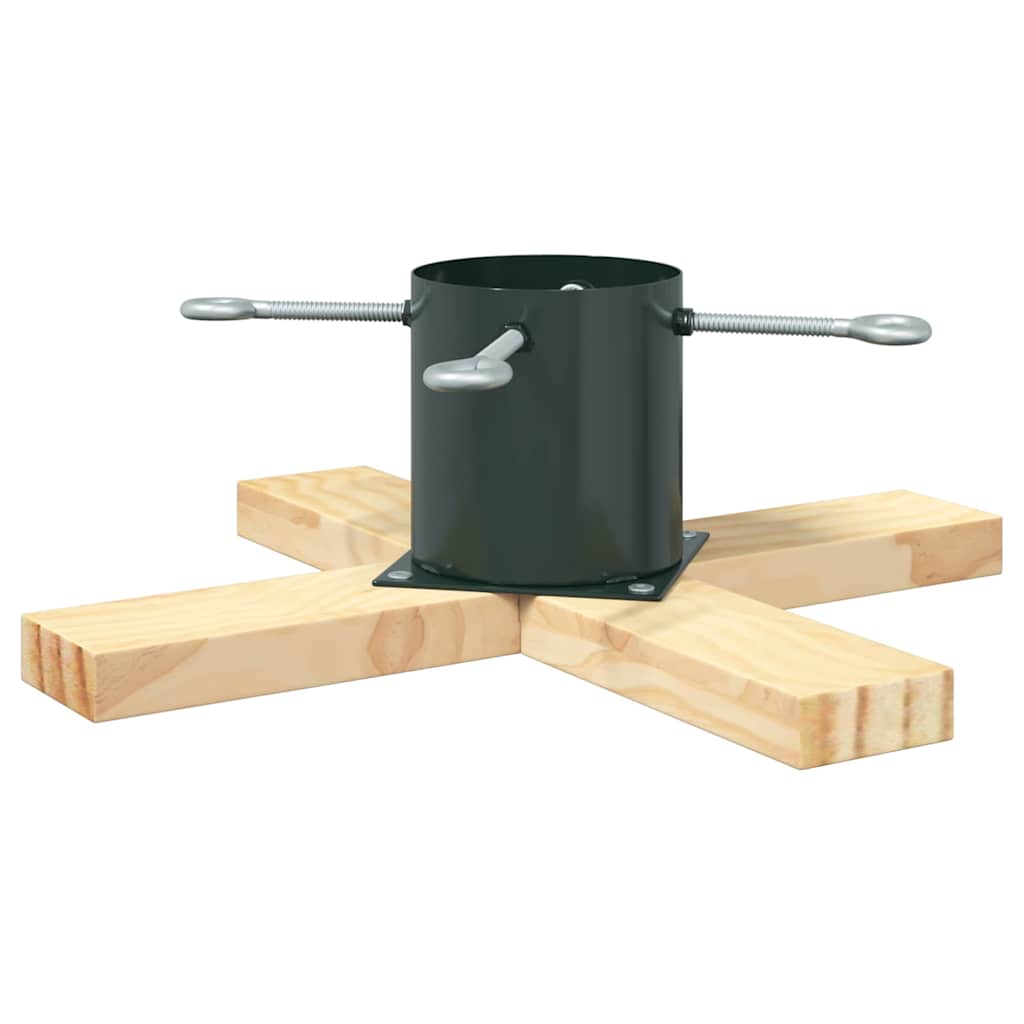 Christmas Tree Stand 1.73 Green 50 x 50 x 16 cm Solid Pine Wood